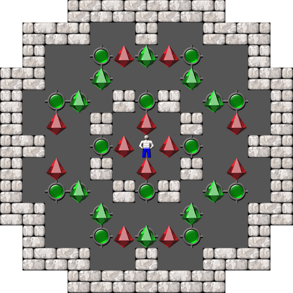 Sokoban Sasquatch 04 Arranged level 16